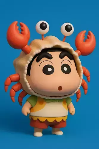 Shinchan in Crab Costume