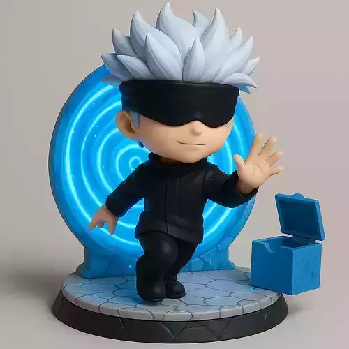  Chibi Gojo  The Infinity Portal with a Hidden Function 3D print model