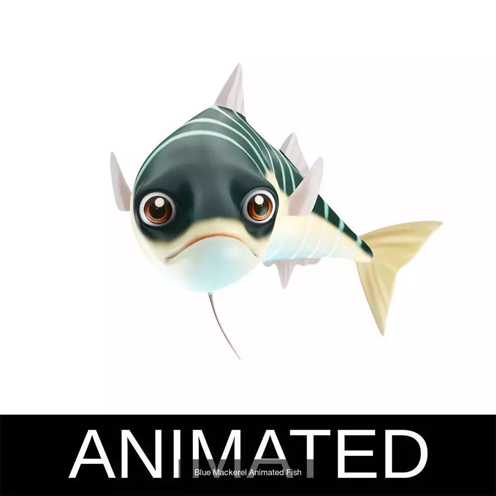 Low poly rigged and animated Aquatic animals Collection  _56