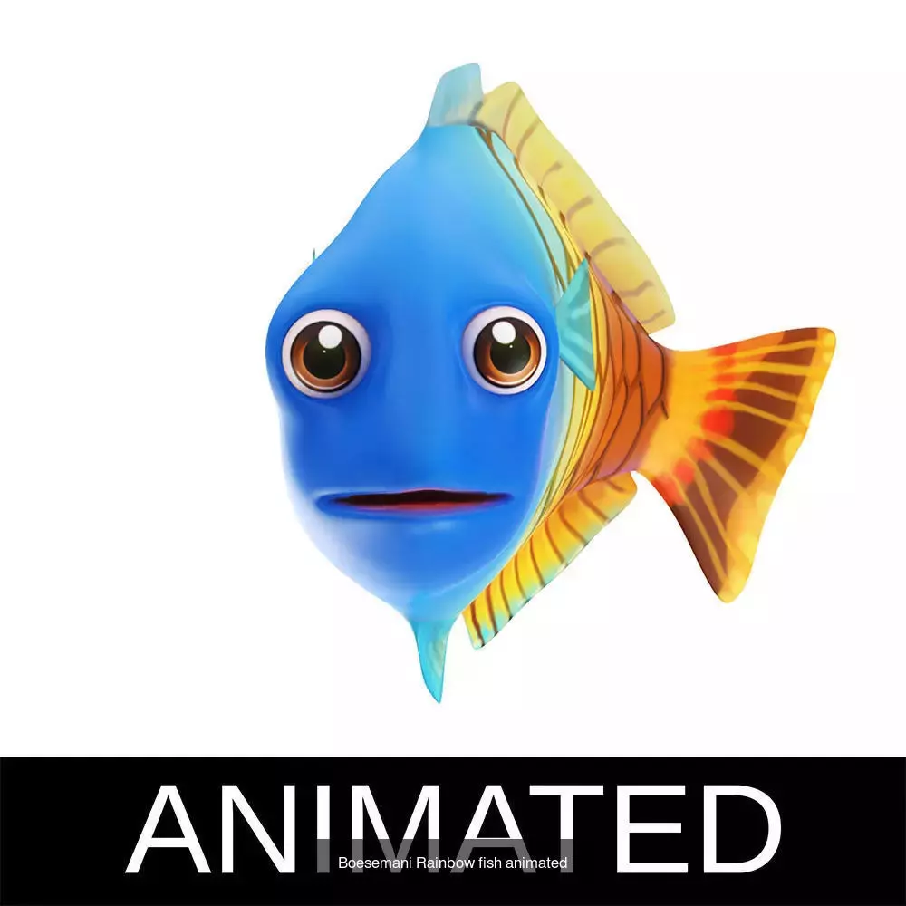 Low poly rigged and animated Aquatic animals Collection  _44
