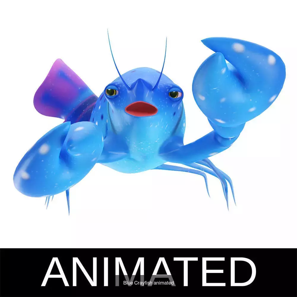 Low poly rigged and animated Aquatic animals Collection  _32