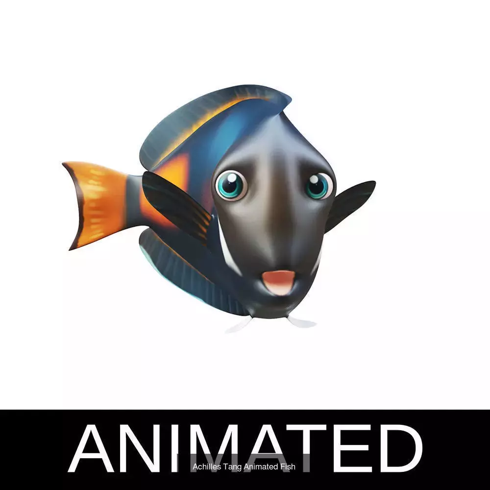 Low poly rigged and animated Aquatic animals Collection  _25