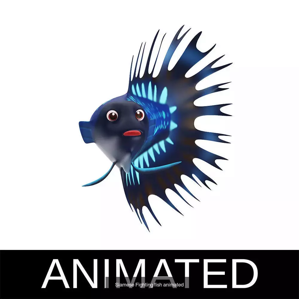 Low poly rigged and animated Aquatic animals Collection  _36