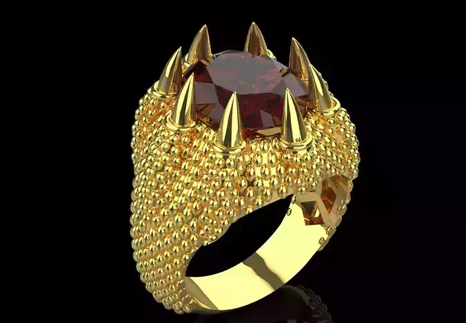 stl 3dm Ring Power and Glory in a Dragon-Inspired Design mr0280