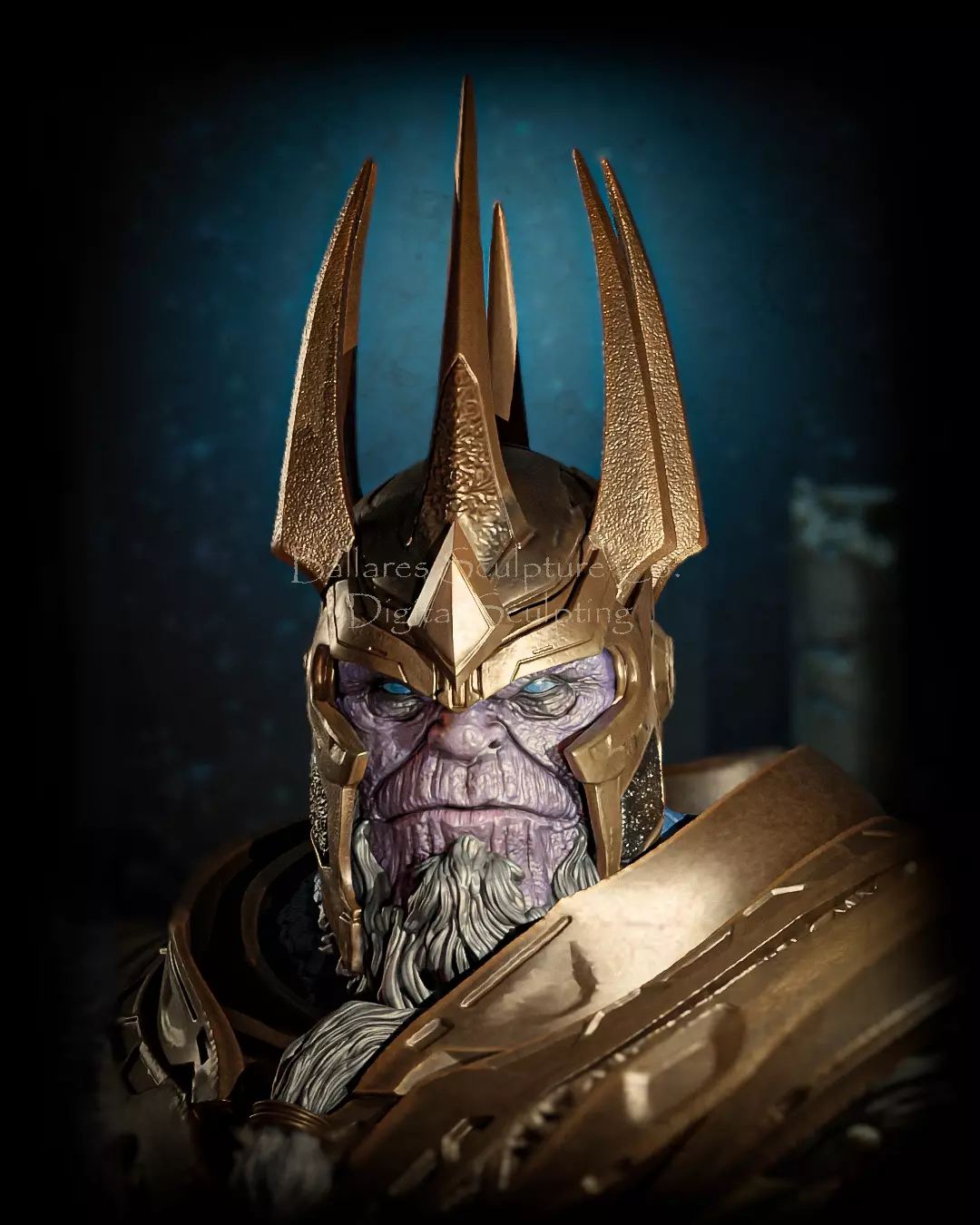 king thanos 3D print model_1