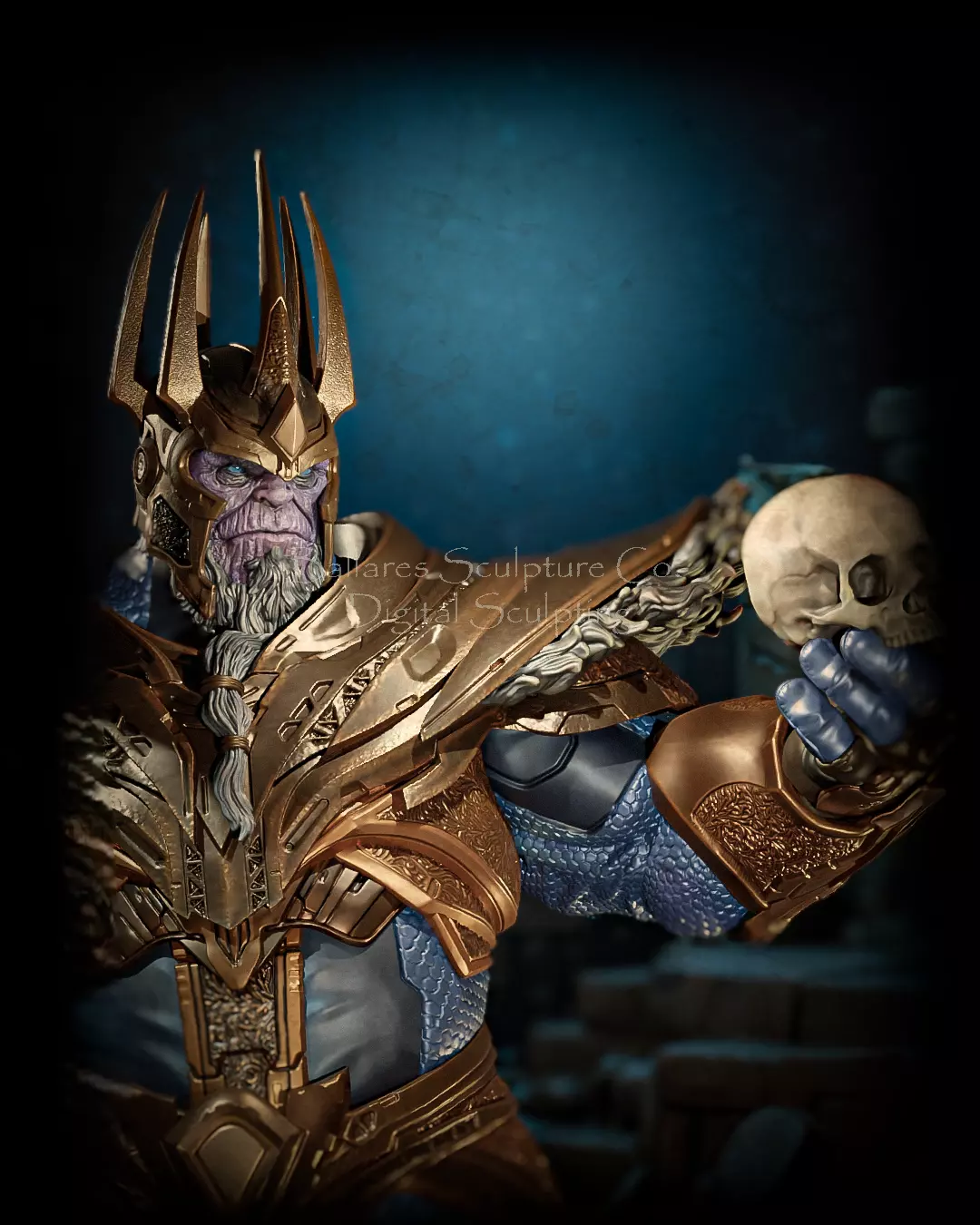 king thanos 3D print model_2