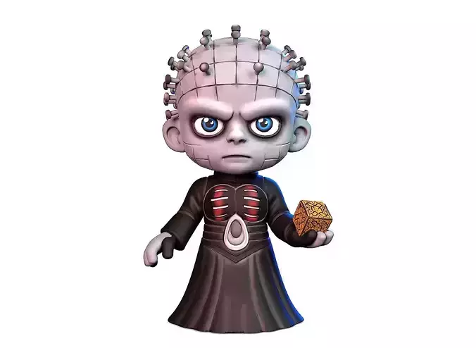 Cartoon stylized Pinhead 3D print model