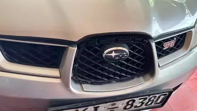 Subaru Impreza front grill surround 3D print model 5