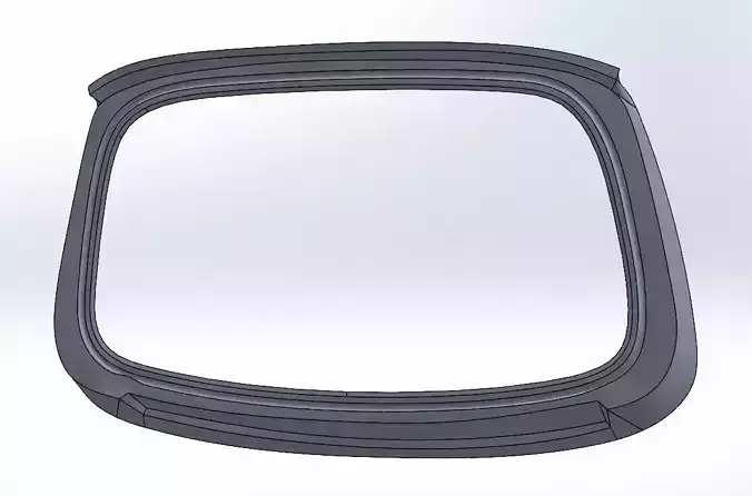 Subaru Impreza front grill surround 3D print model 7