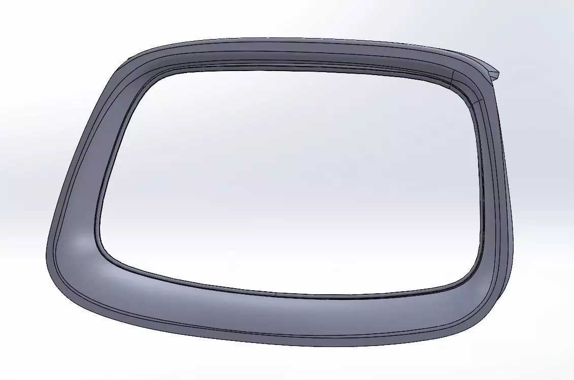 Subaru Impreza front grill surround 3D print model_7