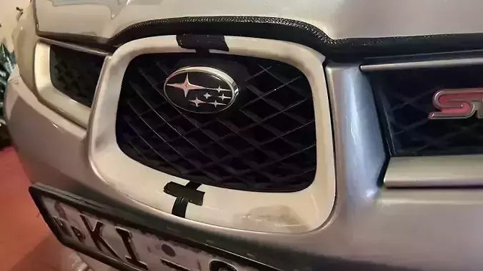 Subaru Impreza front grill surround 3D print model 2