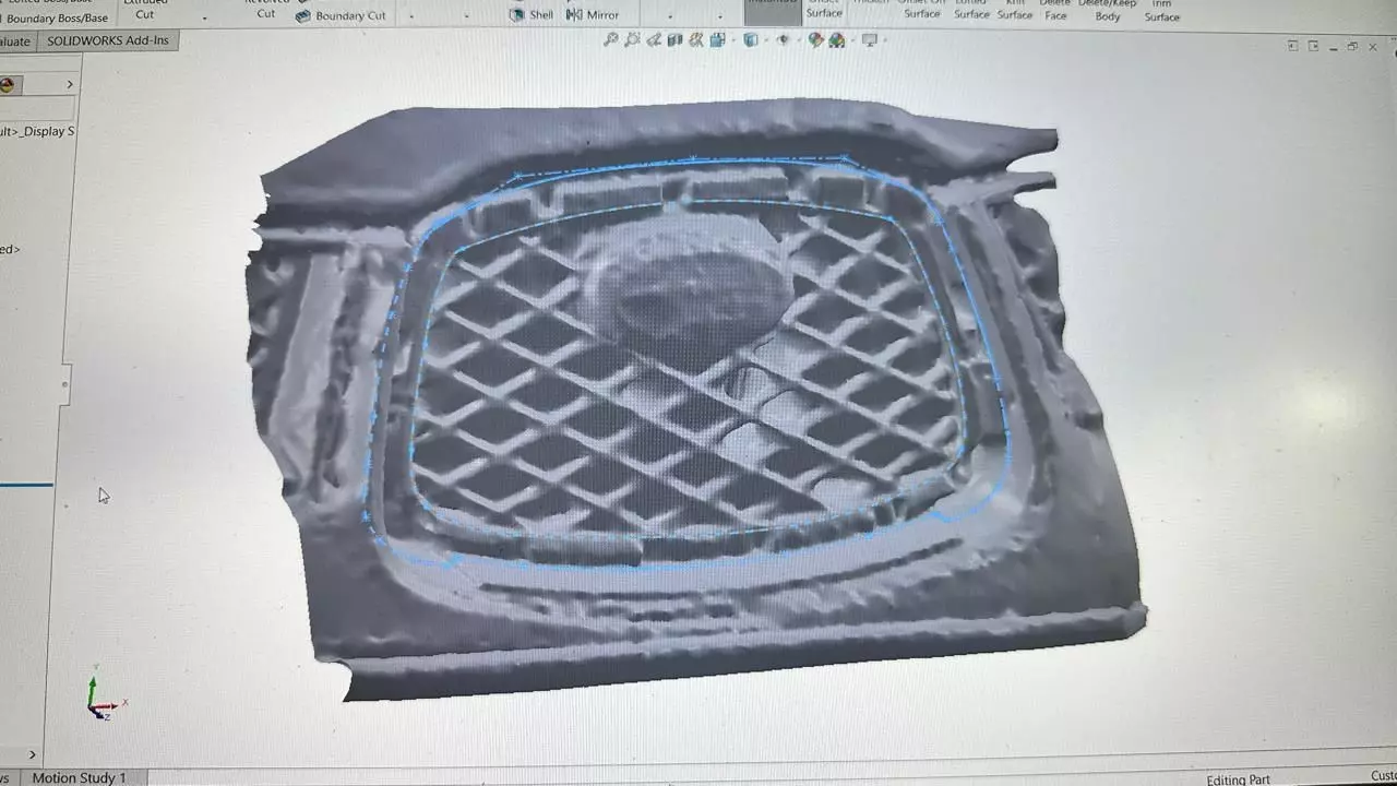 Subaru Impreza front grill surround 3D print model_9