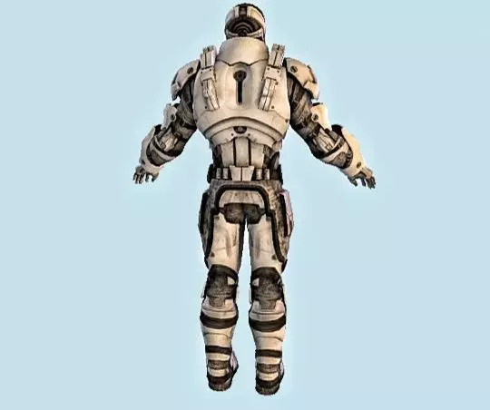 Mass Effect Robot 3D Model Free low-poly 3D model_3