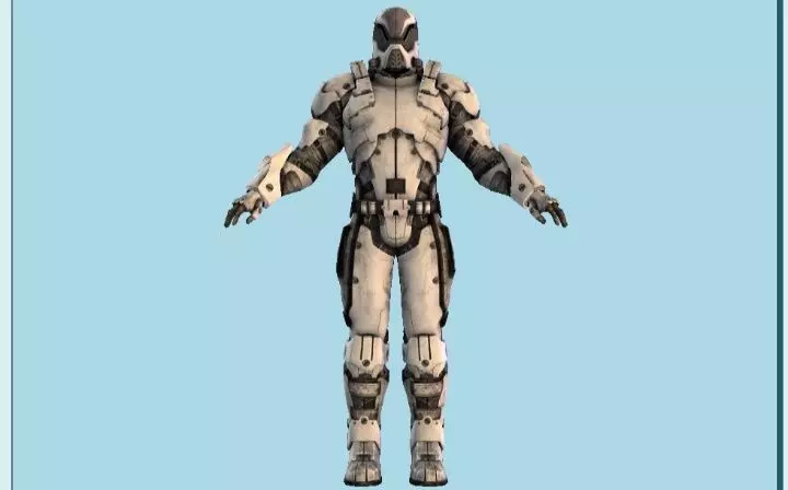 Mass Effect Robot 3D Model Free low-poly 3D model_11