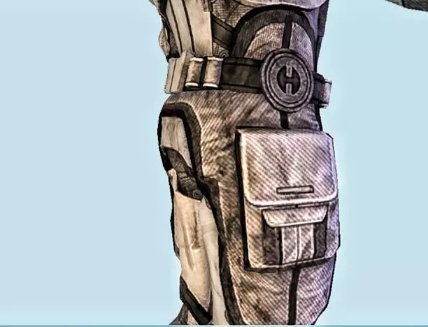 Mass Effect Robot 3D Model Free low-poly 3D model_2