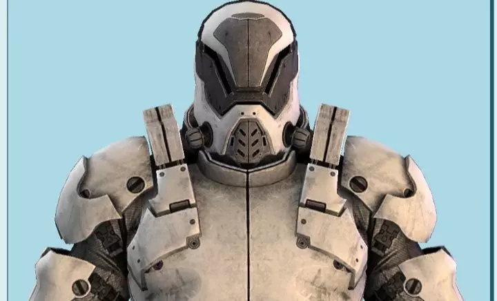 Mass Effect Robot 3D Model Free low-poly 3D model_0