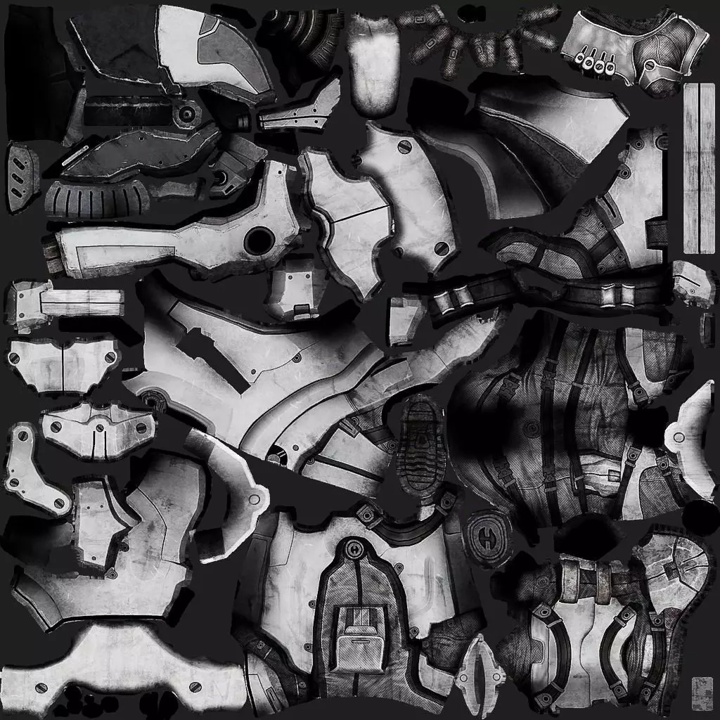 Mass Effect Robot 3D Model Free low-poly 3D model_13