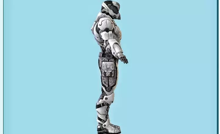 Mass Effect Robot 3D Model Free low-poly 3D model_8