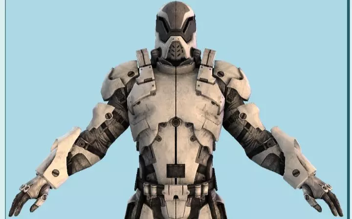 Mass Effect Robot 3D Model Free low-poly 3D model_9