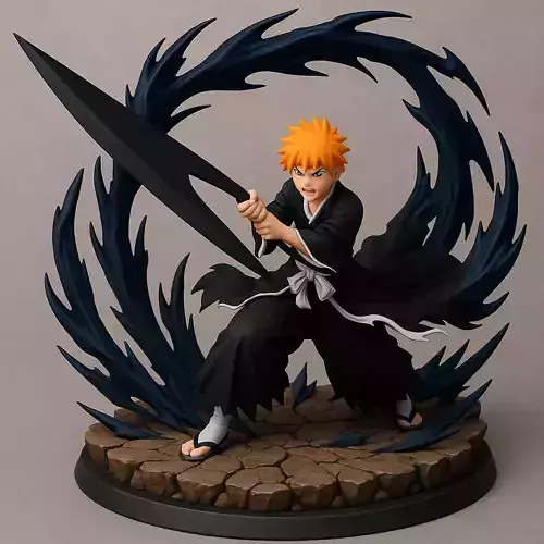 Ichigo Kurosaki Bankai Tensa Zangetsu Anime
