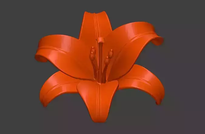 Download 3D model of lily lily sculpture