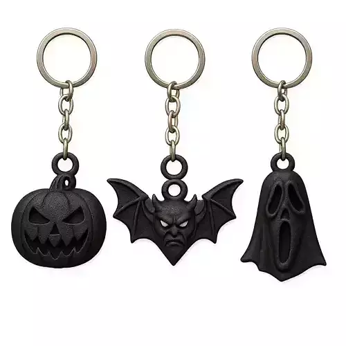 Scary Halloween Keychain Collection