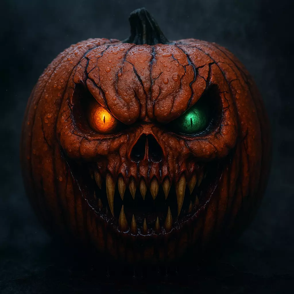Haunted Halloween Pumpkin 3D print model_0