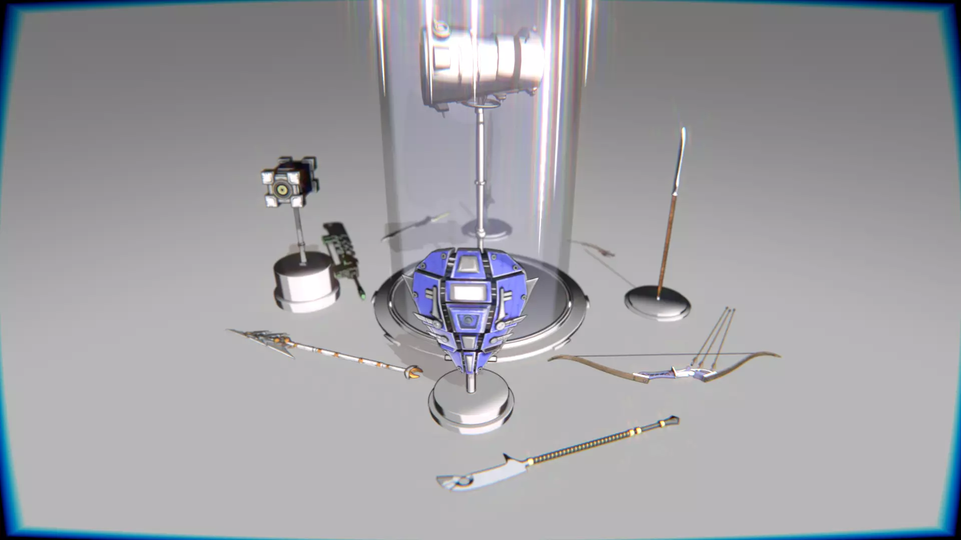 Melee Megapack 10 Core Melee Weapons Low-poly 3D model_2