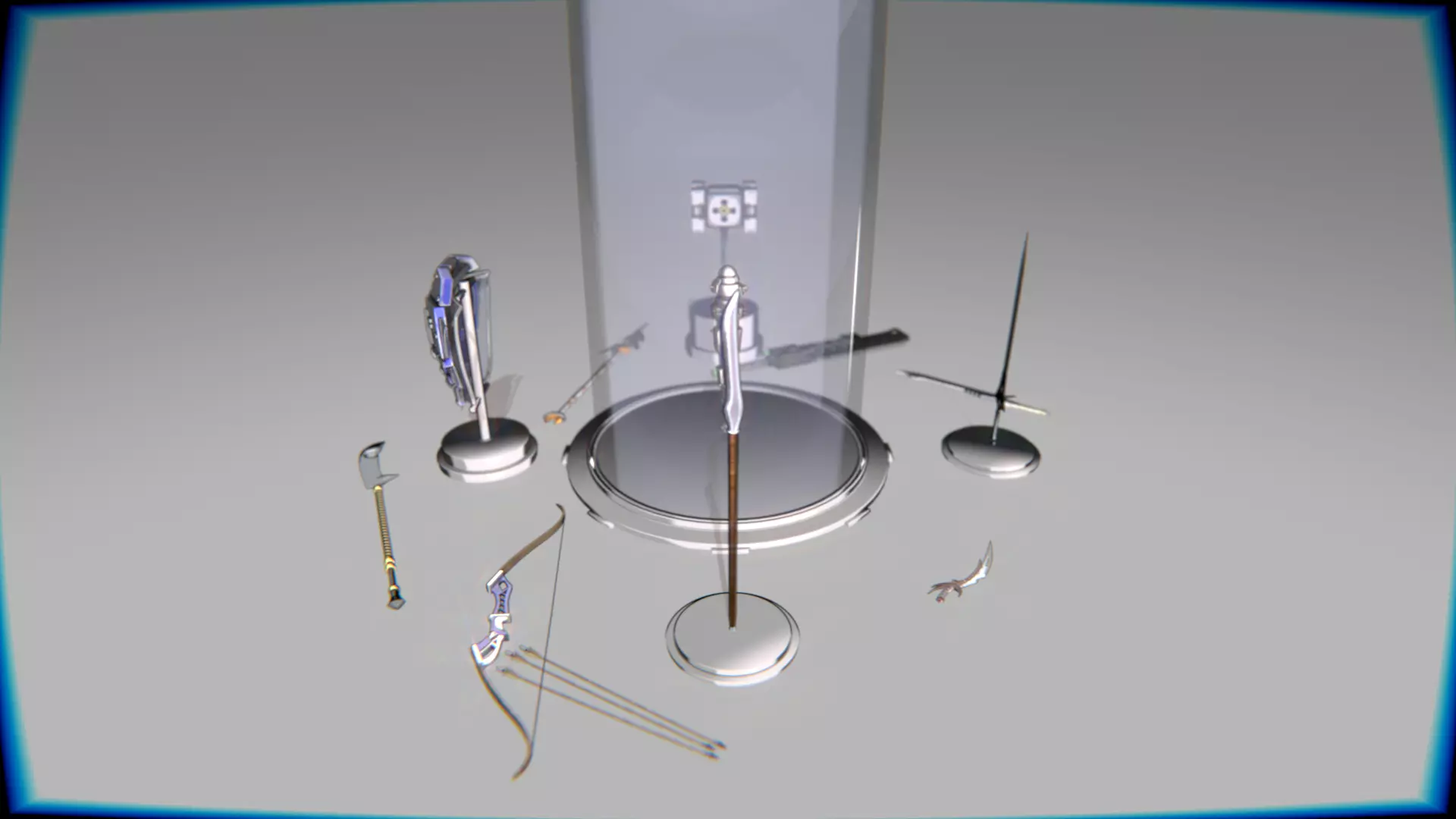 Melee Megapack 10 Core Melee Weapons Low-poly 3D model_3