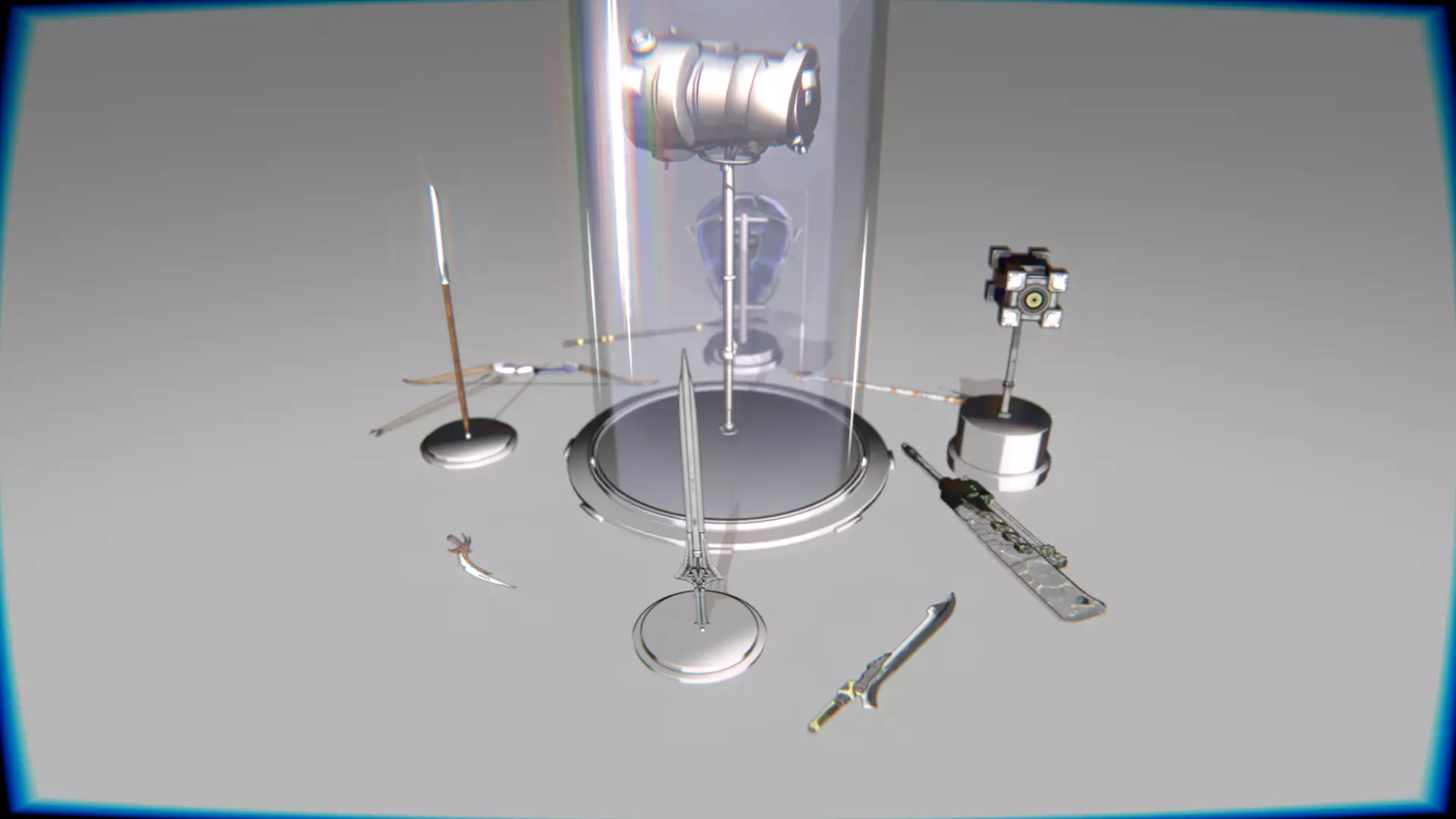 Melee Megapack 10 Core Melee Weapons Low-poly 3D model_4