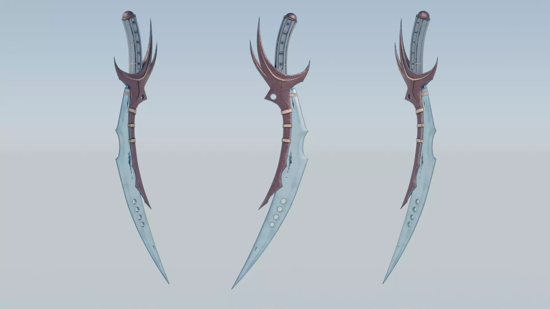 Melee Megapack 10 Core Melee Weapons Low-poly 3D model_48