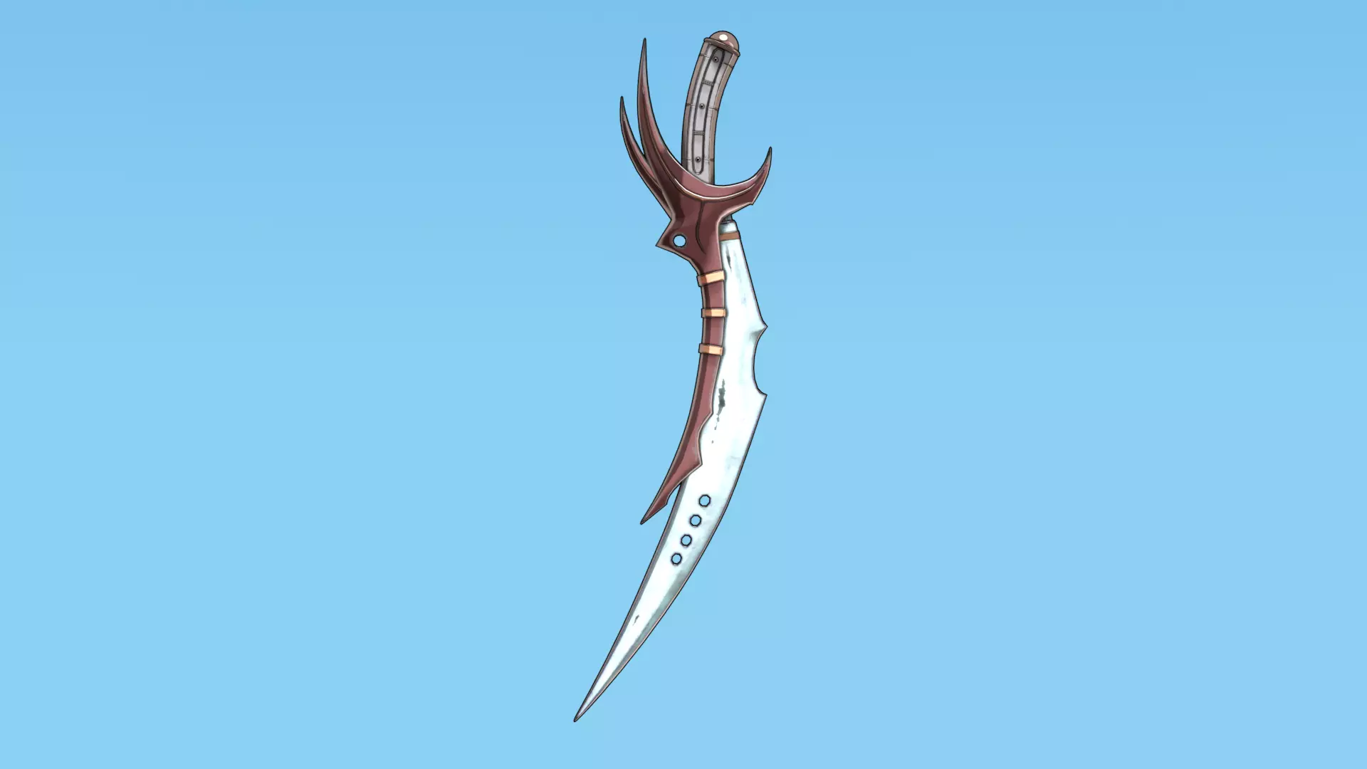 Melee Megapack 10 Core Melee Weapons Low-poly 3D model_67