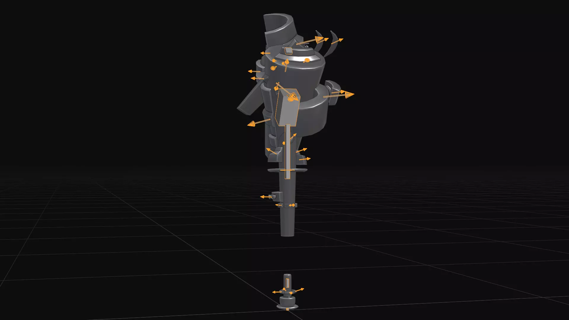 Melee Megapack 10 Core Melee Weapons Low-poly 3D model_90