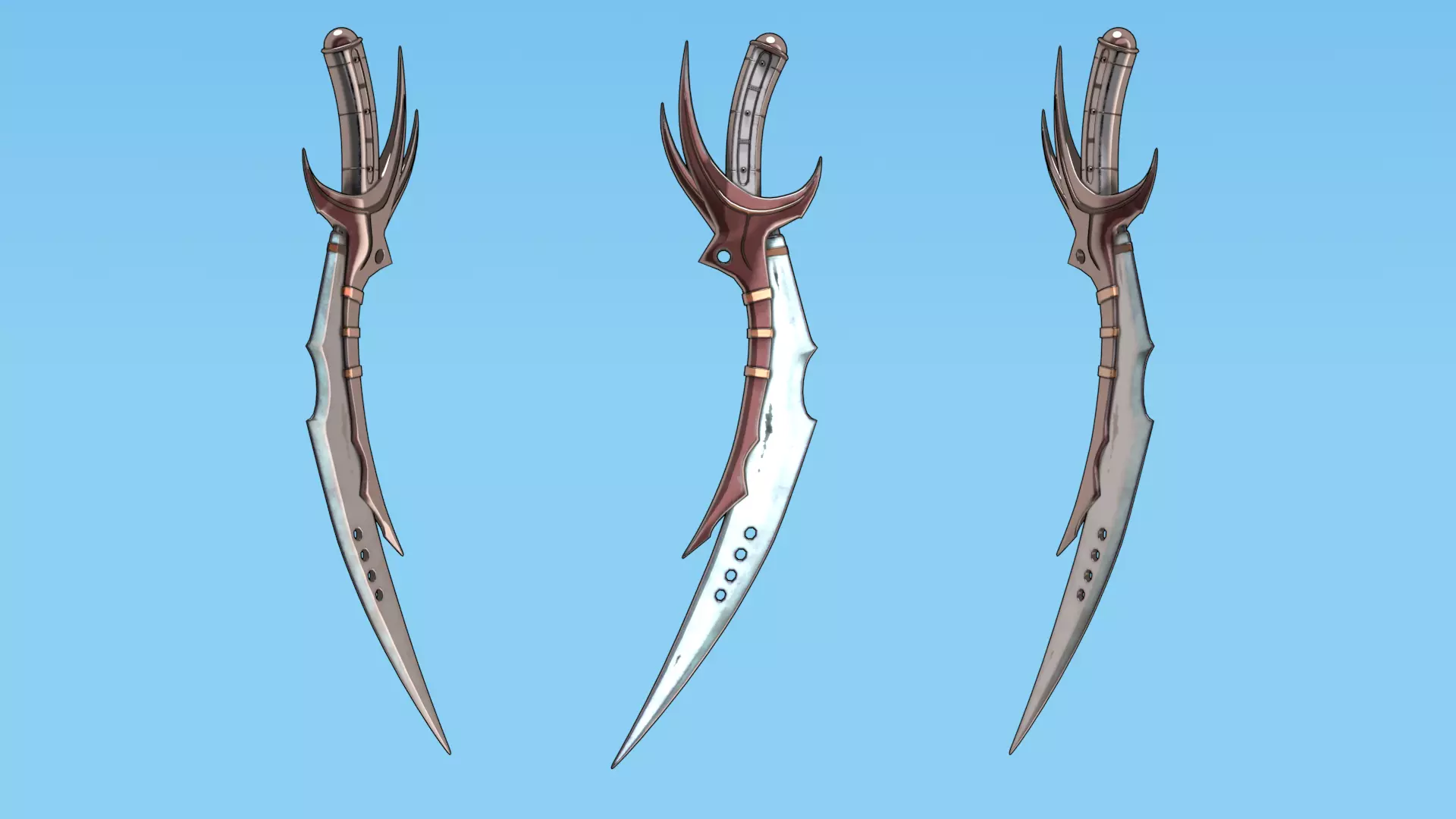 Melee Megapack 10 Core Melee Weapons Low-poly 3D model_59