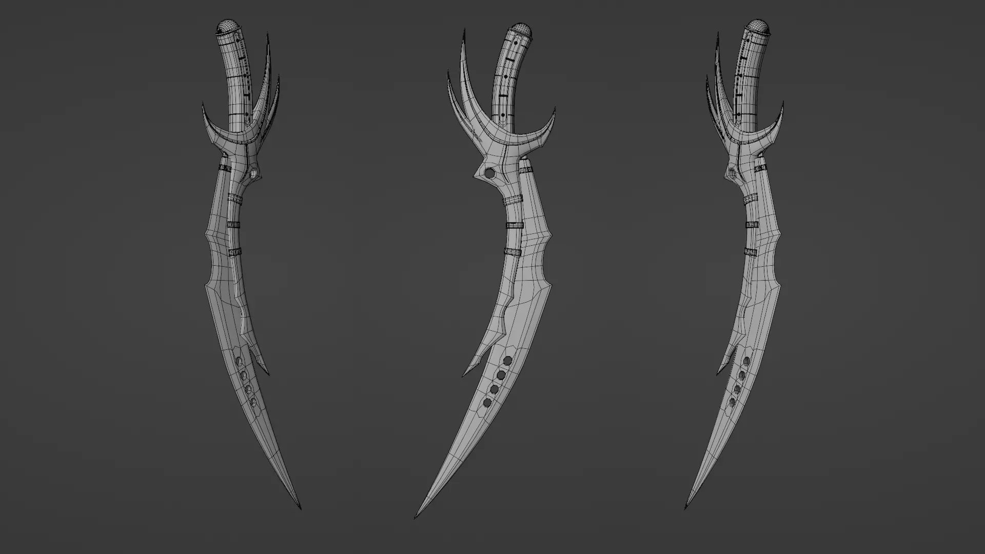 Melee Megapack 10 Core Melee Weapons Low-poly 3D model_58