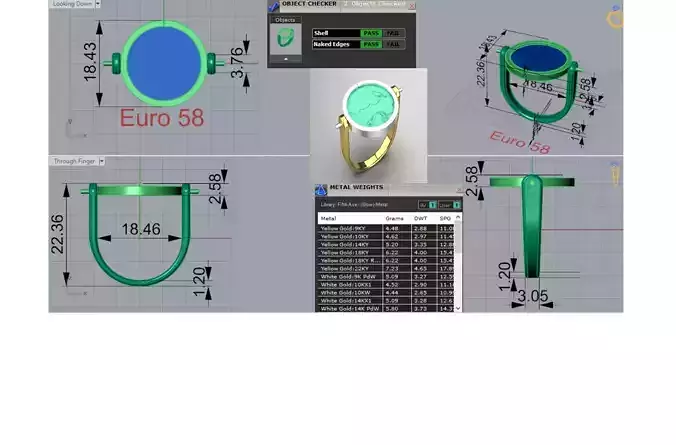 stl 3dm Ring Combining Innovation and Nature gr0148
