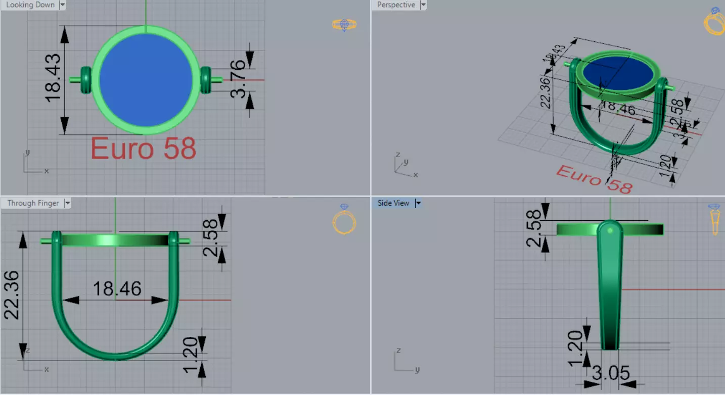 stl 3dm Ring Combining Innovation and Nature gr0148 3D print model_8