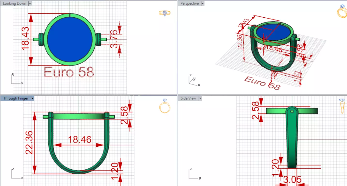 stl 3dm Ring Combining Innovation and Nature gr0148 3D print model_18