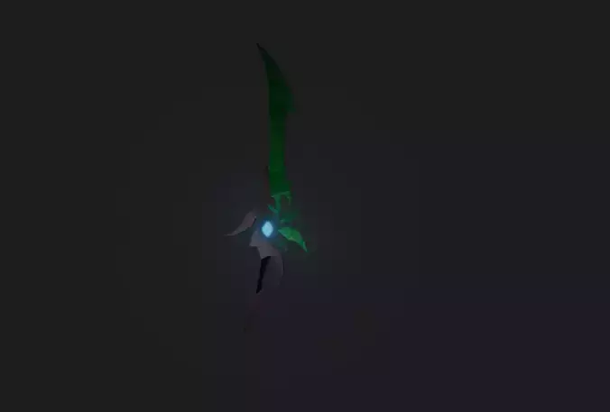Fantasy Sword  Game Ready Low Poly Weapon Low-poly 3D model