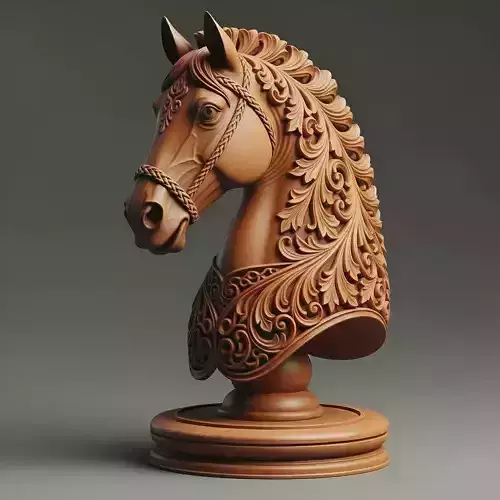 Royal Knight Chess Piece