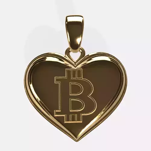 BTC Crypto Pendant Keychain 2