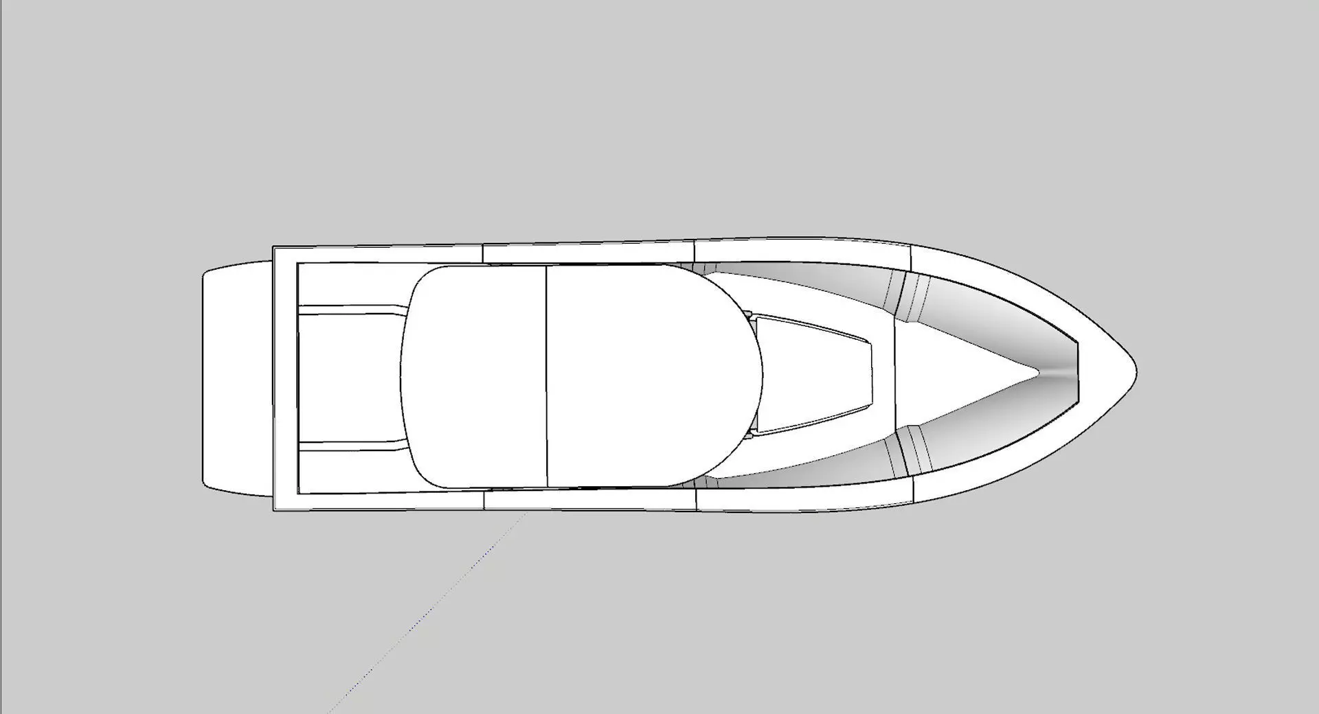 RC Center Console Fishing Boat 3D print model_3