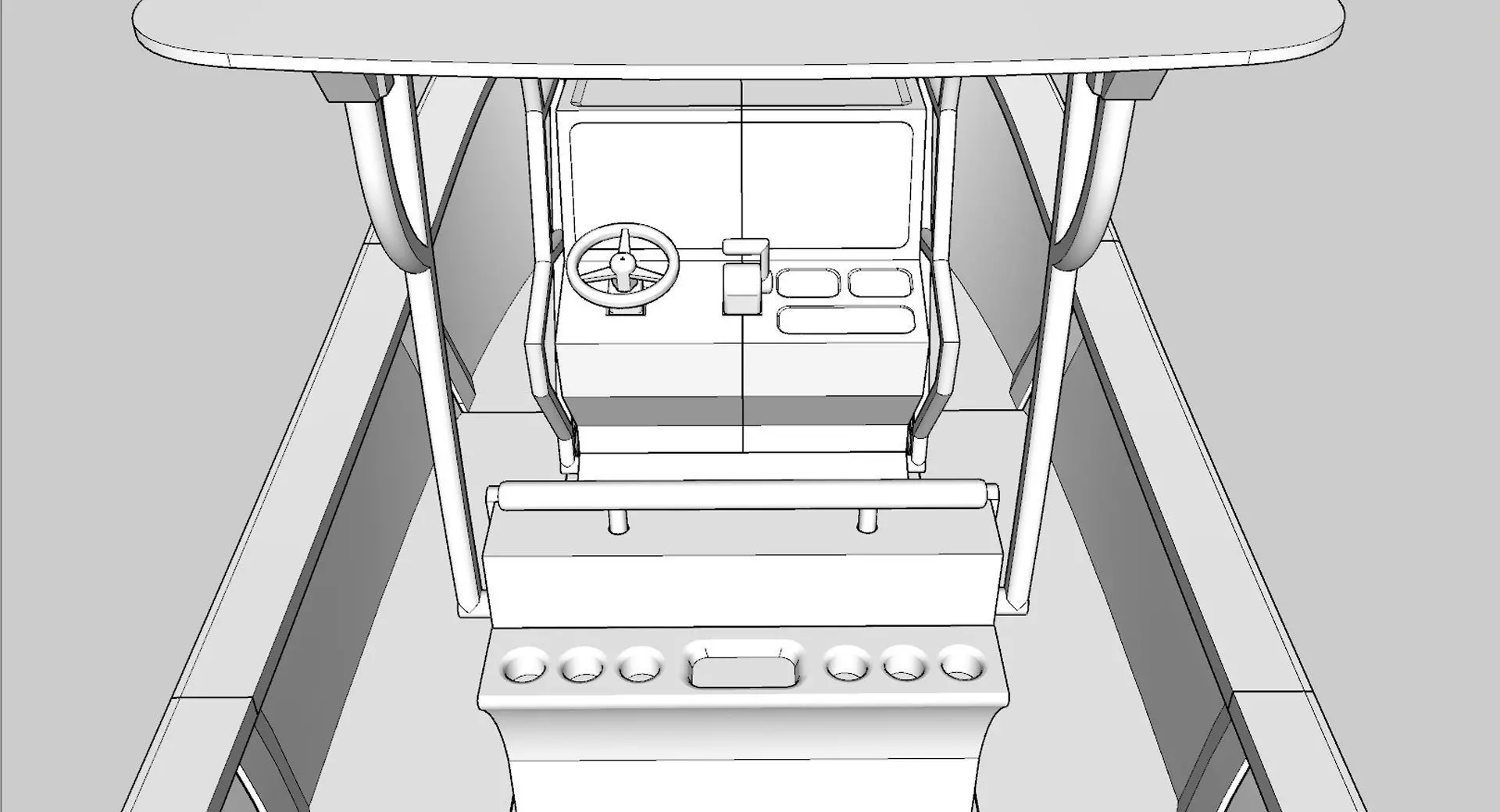 RC Center Console Fishing Boat 3D print model_6