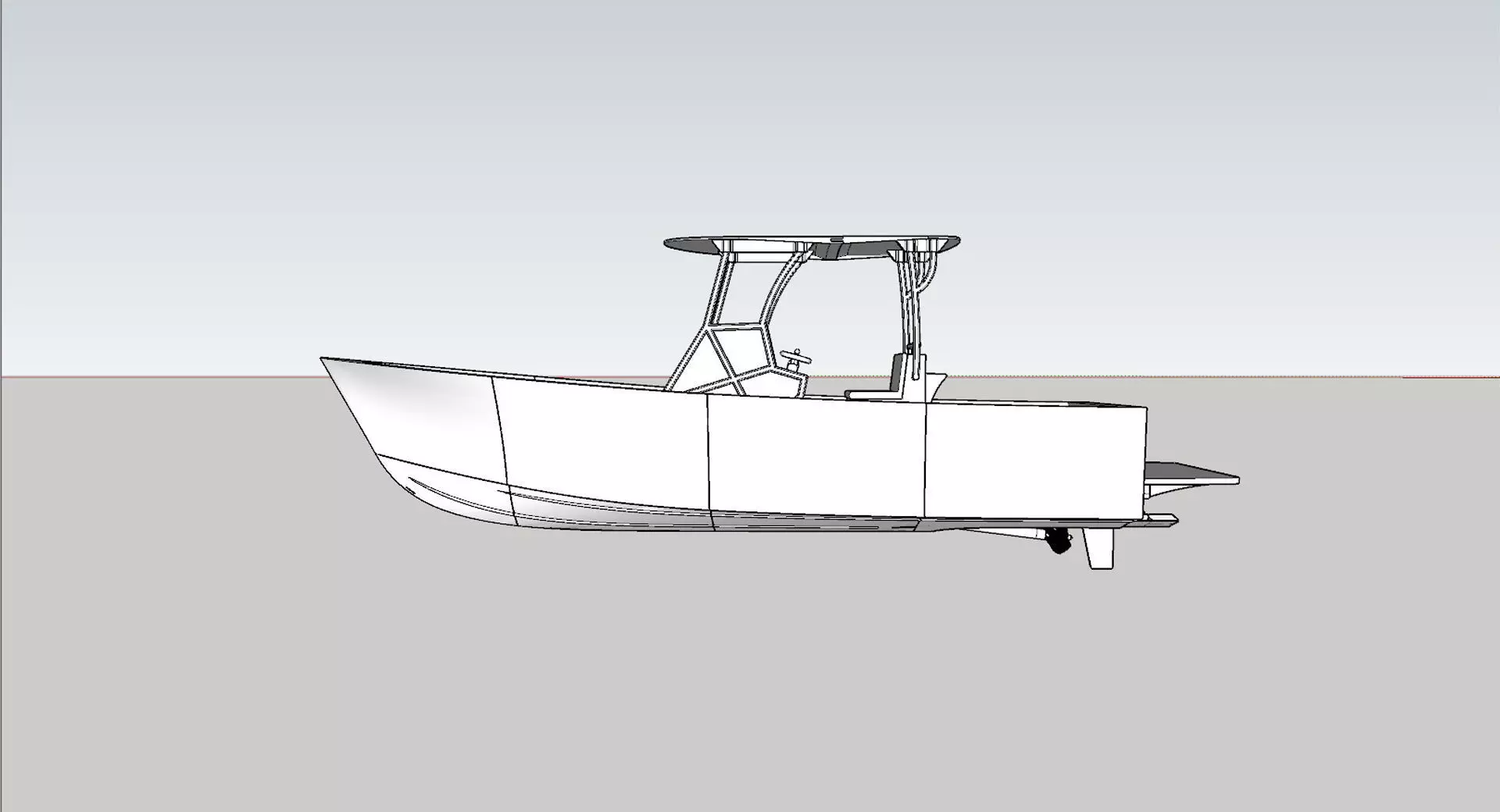 RC Center Console Fishing Boat 3D print model_15