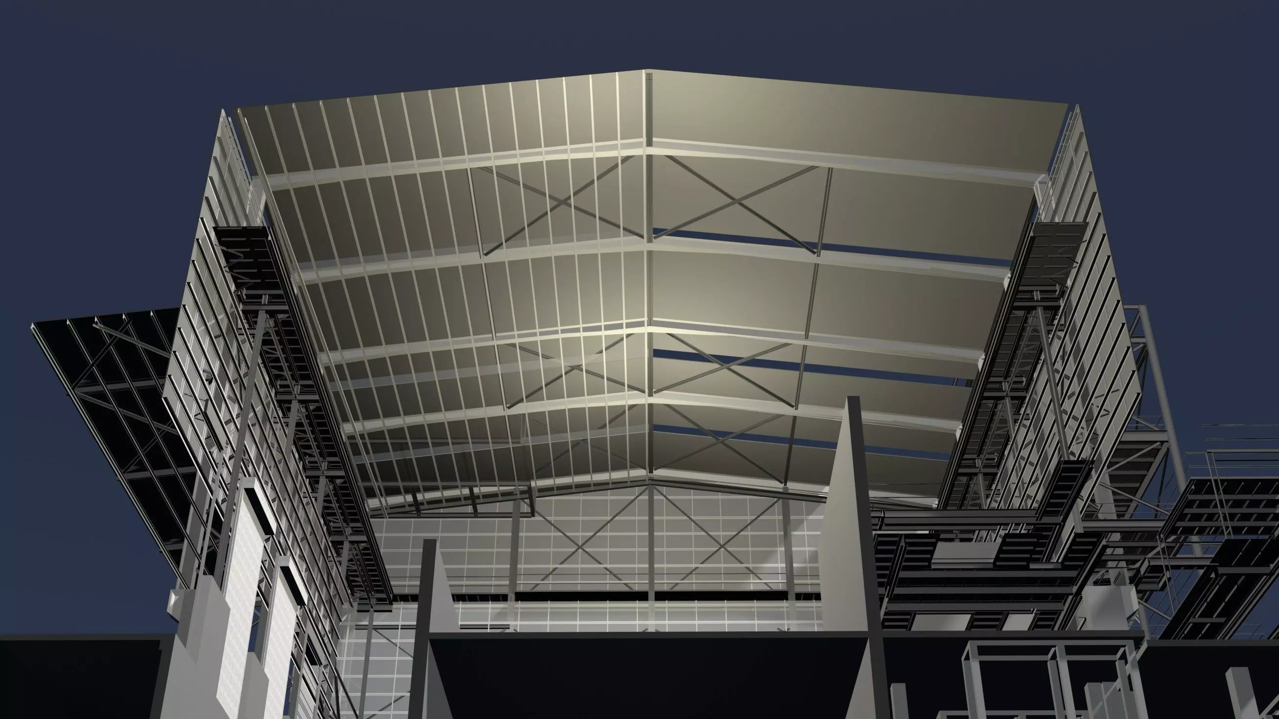 Industrial building in section cut 25i31 3D model_0