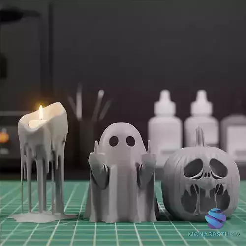 Halloween Creepy Candle Set
