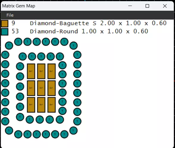 baguette ring 3D print model_3