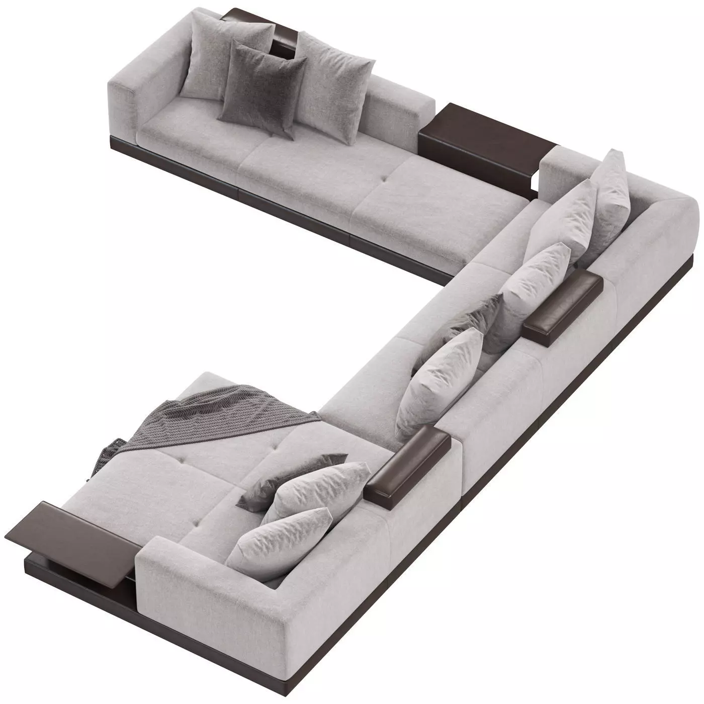 Connery modular sofa 3D model_3