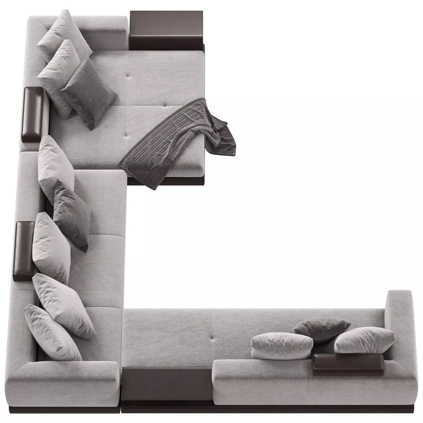 Connery modular sofa 3D model_2