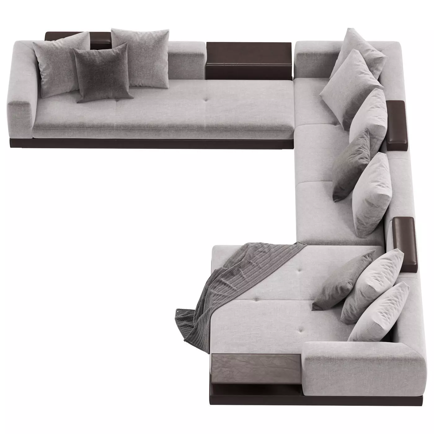 Connery modular sofa 3D model_1